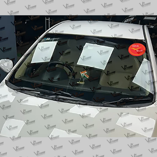 INDIAN POST Windshield Front Gumming Vinyl Stickers/Decals for Inside Pasting (Pack of 7) (Copy)