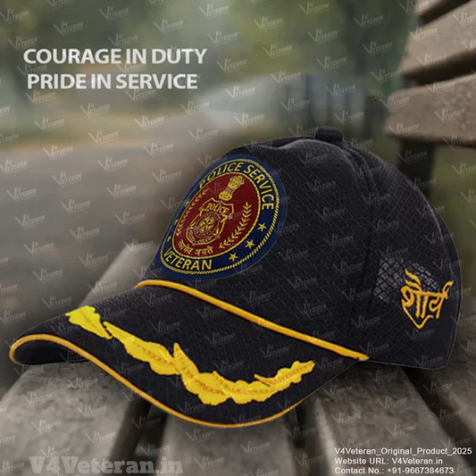 Police Service Officers' (Black) Veterans Baseball Cap