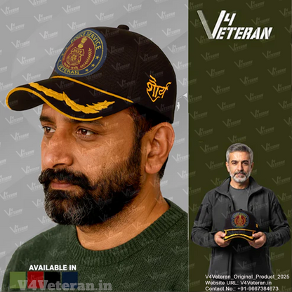 Police Service Officers' (Black) Veterans Baseball Cap