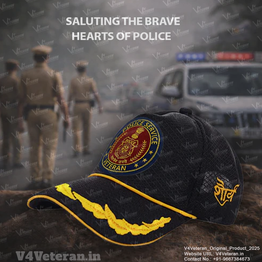 Police Service Officers' (Black) Veterans Baseball Cap