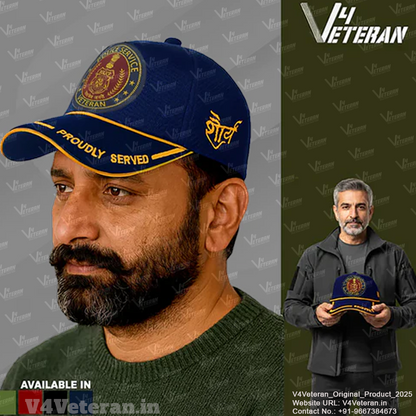 Police Service-Proudly Served (Blue) Veterans Baseball Cap