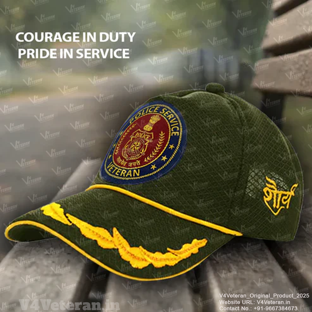 Police Service Officers' (Olive Green) Veterans Baseball Cap