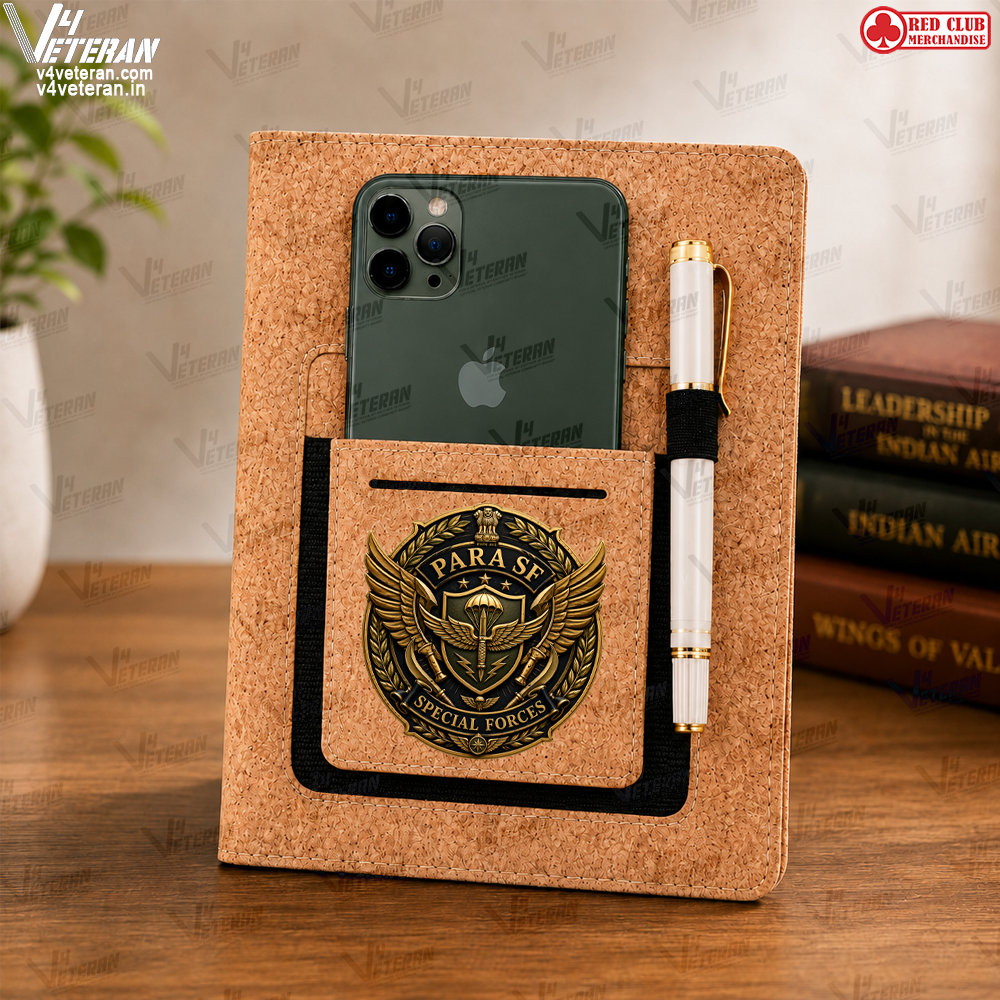 Legacy Para SF (Veteran) Office Notebook with Phone–Card Pocket & Elastic Pen Loop (cork)