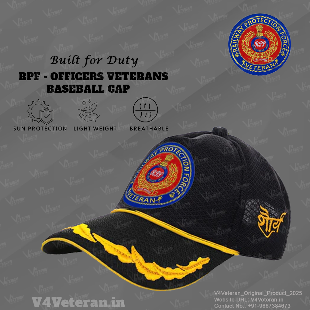 RPF Officers' (Black) Veterans Baseball Cap