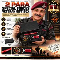 Special Forces 2 PARA SF Veteran Gift Box | Premium Pen, Keychain & Lapel Pin