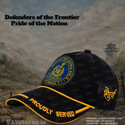 SSB-Proudly Served (Black) Veterans Baseball Cap