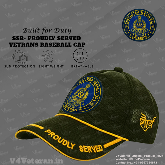 SSB-Proudly Served (Olive Green) Veterans Baseball Cap
