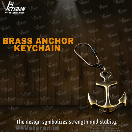 Brass Anchor Keychain