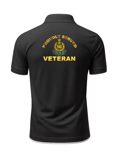 SSB Veteran Polo T-Shirt – Black Edition