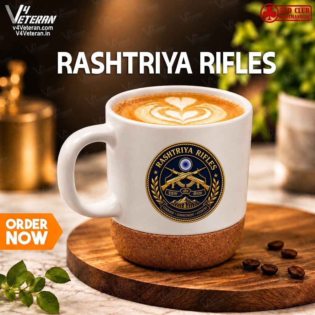 Rashtriya Rifles white premium coffee mugs