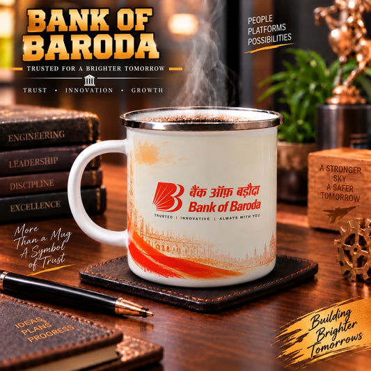 Bank of Baroda Steel Mug
