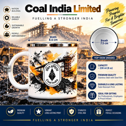 Coal India Limited Steel Mug