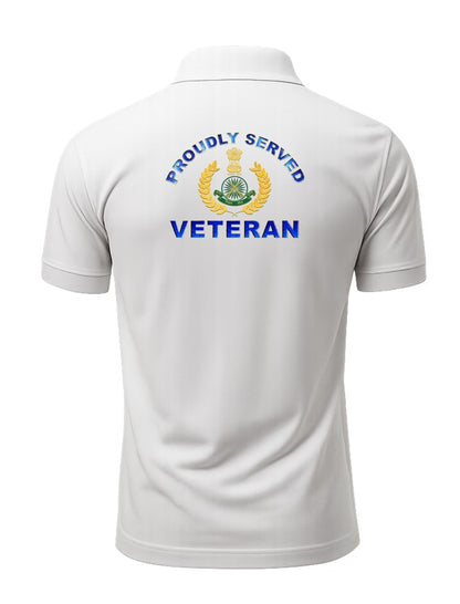 ITBP Veteran Polo T-Shirt – White Edition