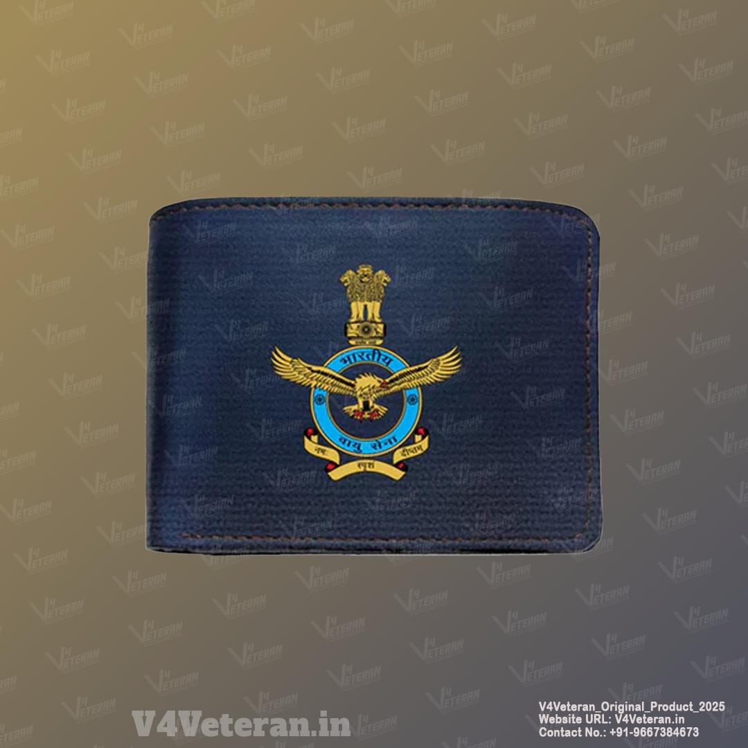 Blue Wallet (Genuine Leather) for Men - Air Force