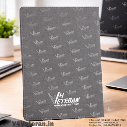 Classic Indian Air Force (Veteran) Office Notebook with Phone–Card Pocket & Elastic Pen Loop