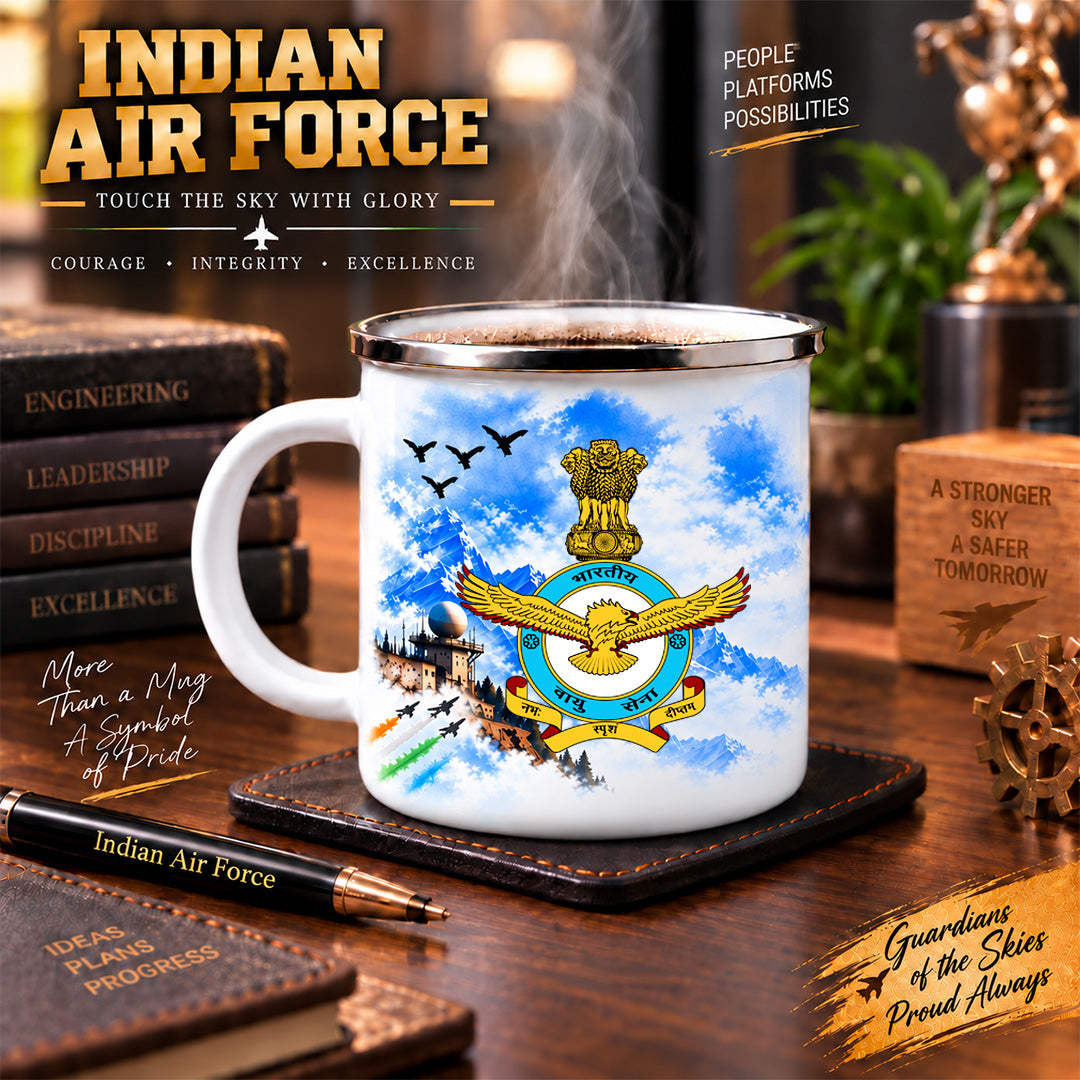 Indian Air Force Steel Mug