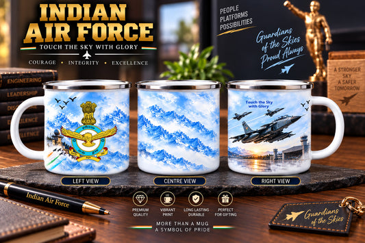 Indian Air Force Steel Mug