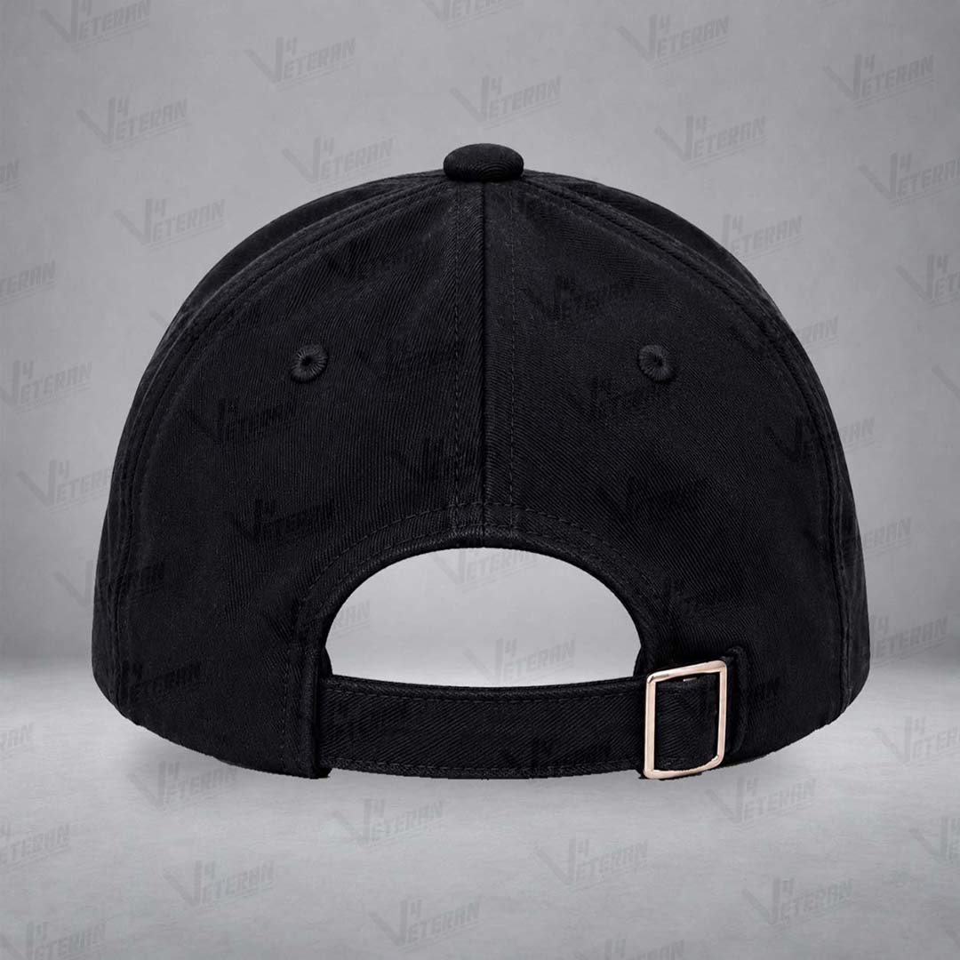 CRPF Officers Veterans Cap (Fabric: Cotton, Color: Black)