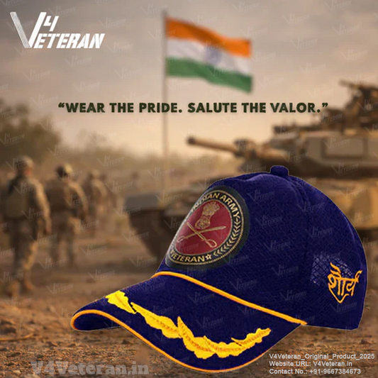Indian Army Officers' (Blue) Veterans Baseball Cap