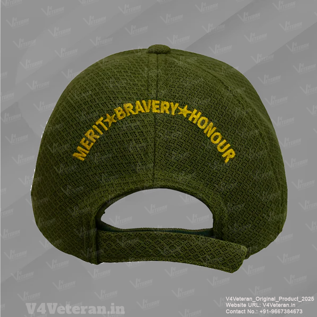 Indian Army-Proudly Served (Olive Green) Veterans Baseball Cap