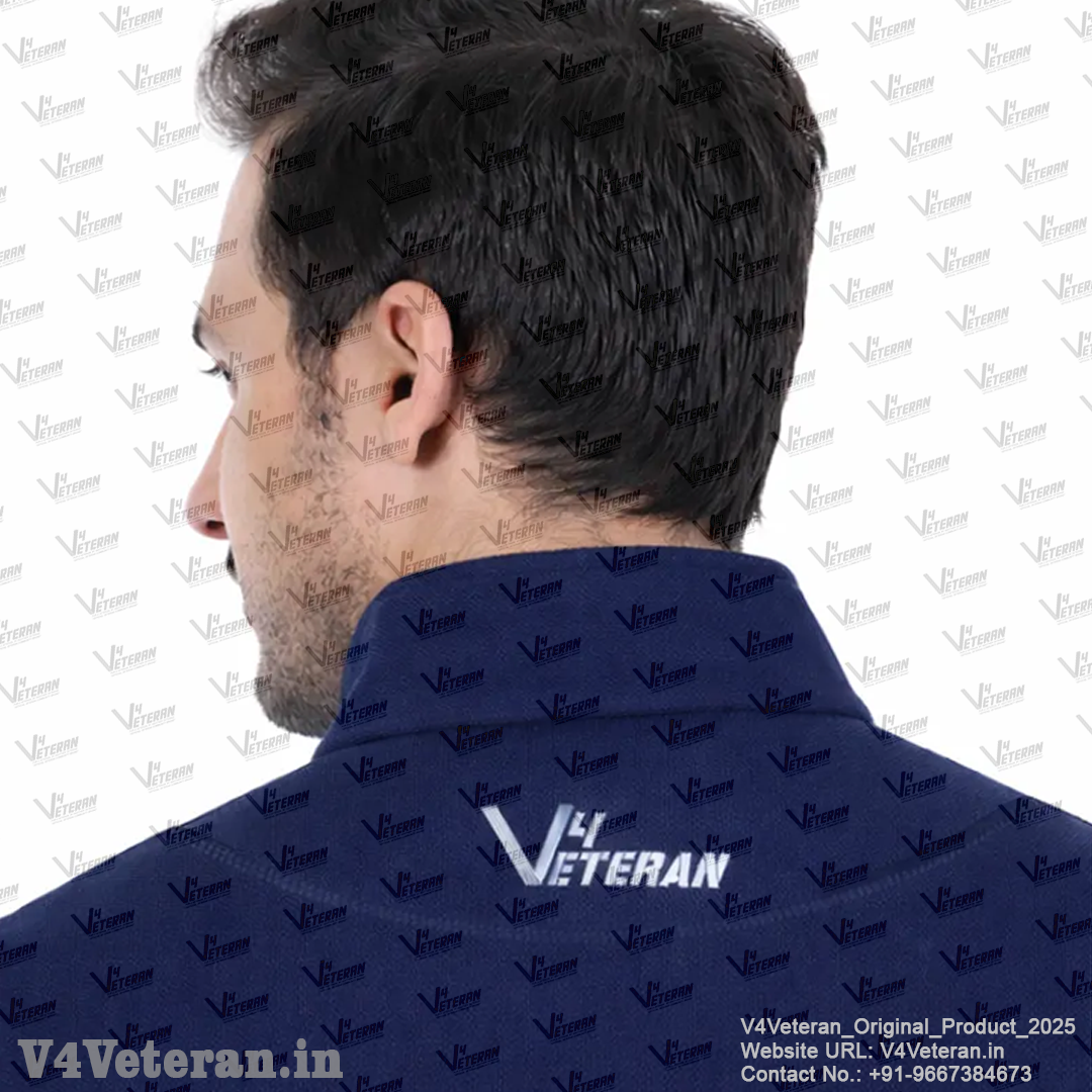 Indian Army Jacket (Zipper, Cotton Fleece 340GSM) for Veterans