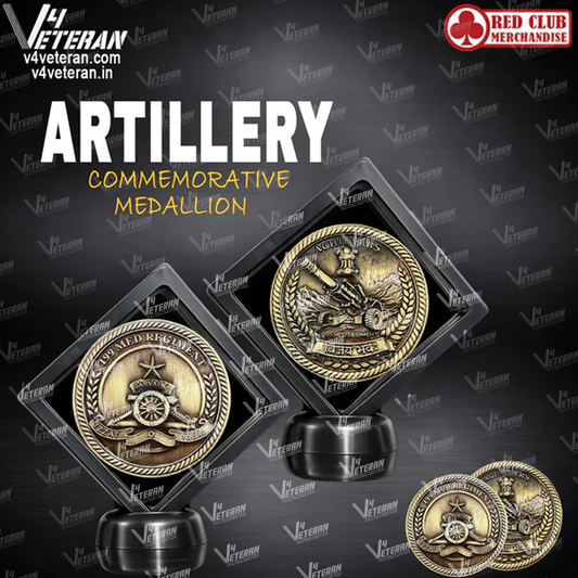 Artillery Medallion (2.5 inch, Golden)