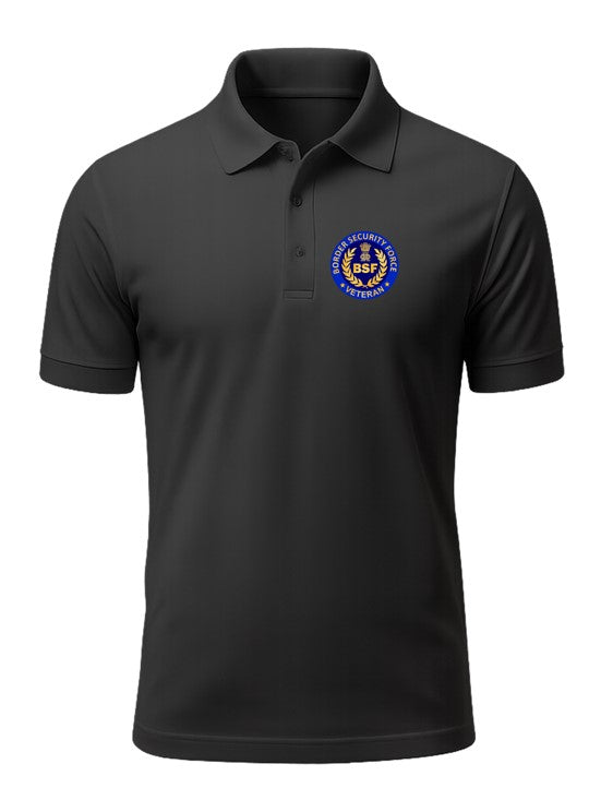 BSF Veteran Black Polo T-Shirt