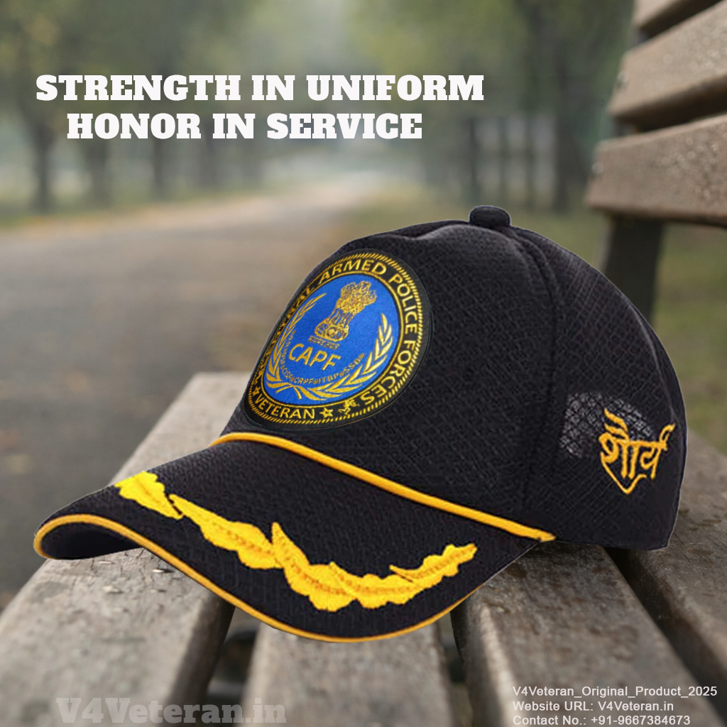 CAPF Officers' (Black) Veterans Baseball Cap