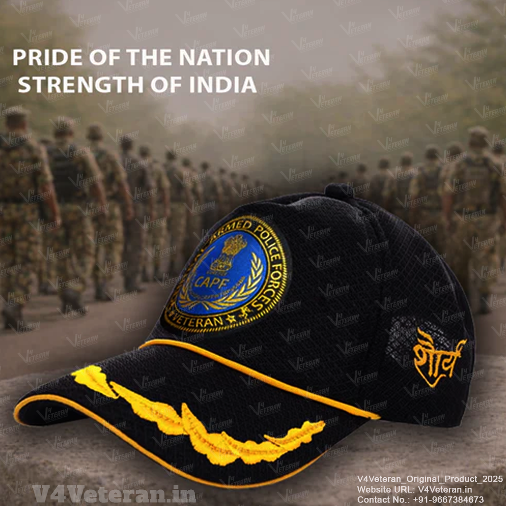 CAPF Officers' (Black) Veterans Baseball Cap
