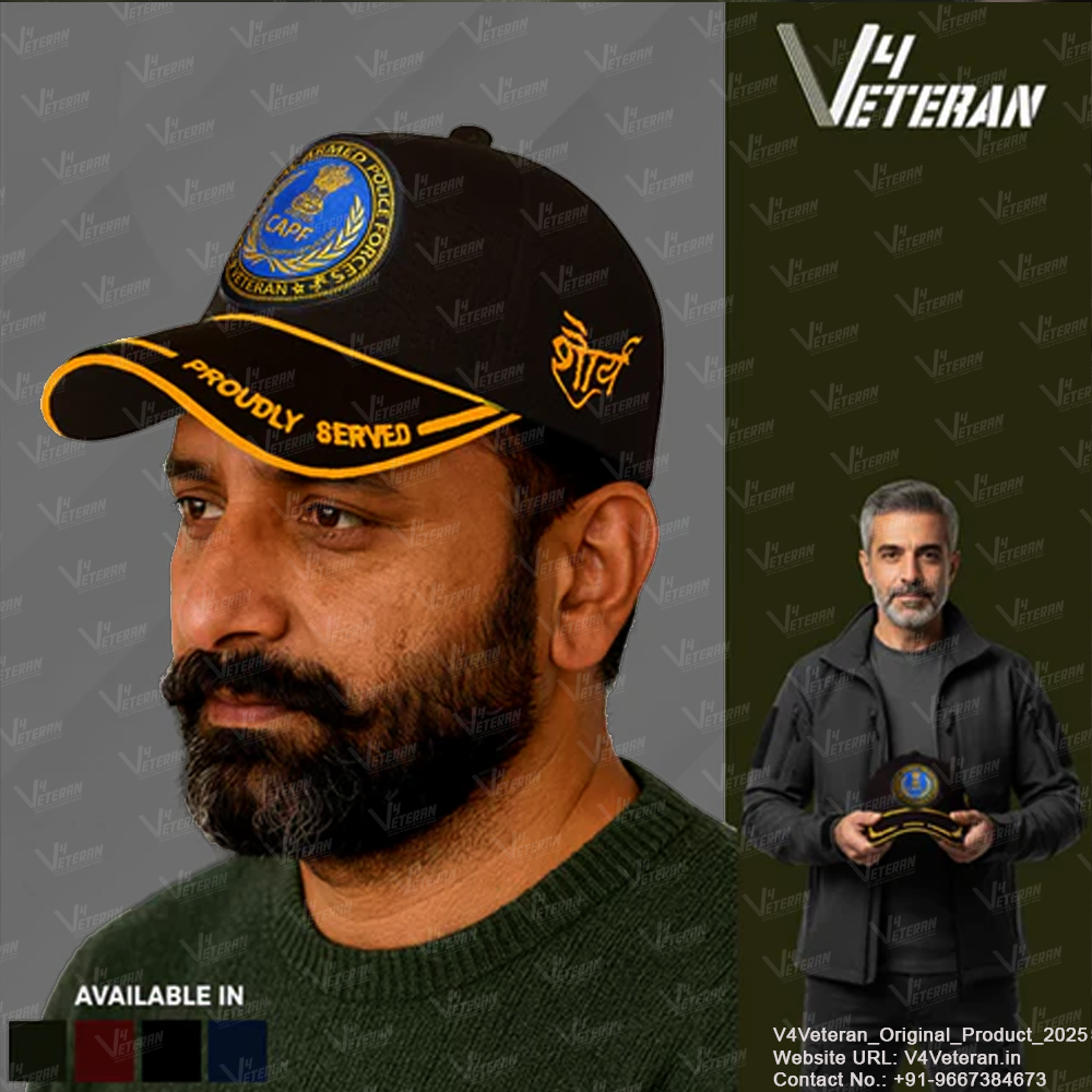 CAPF-Proudly Served (Black) Veterans Baseball Cap