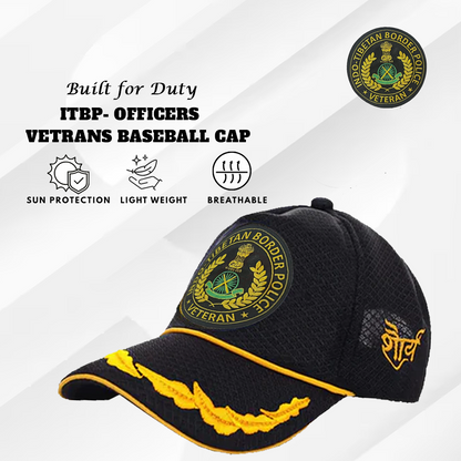 ITBP Officers' (Black) Veterans Baseball Cap