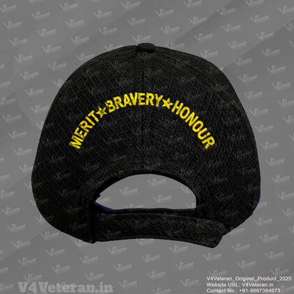 Police Service-Proudly Served (Black) Veterans Baseball Cap