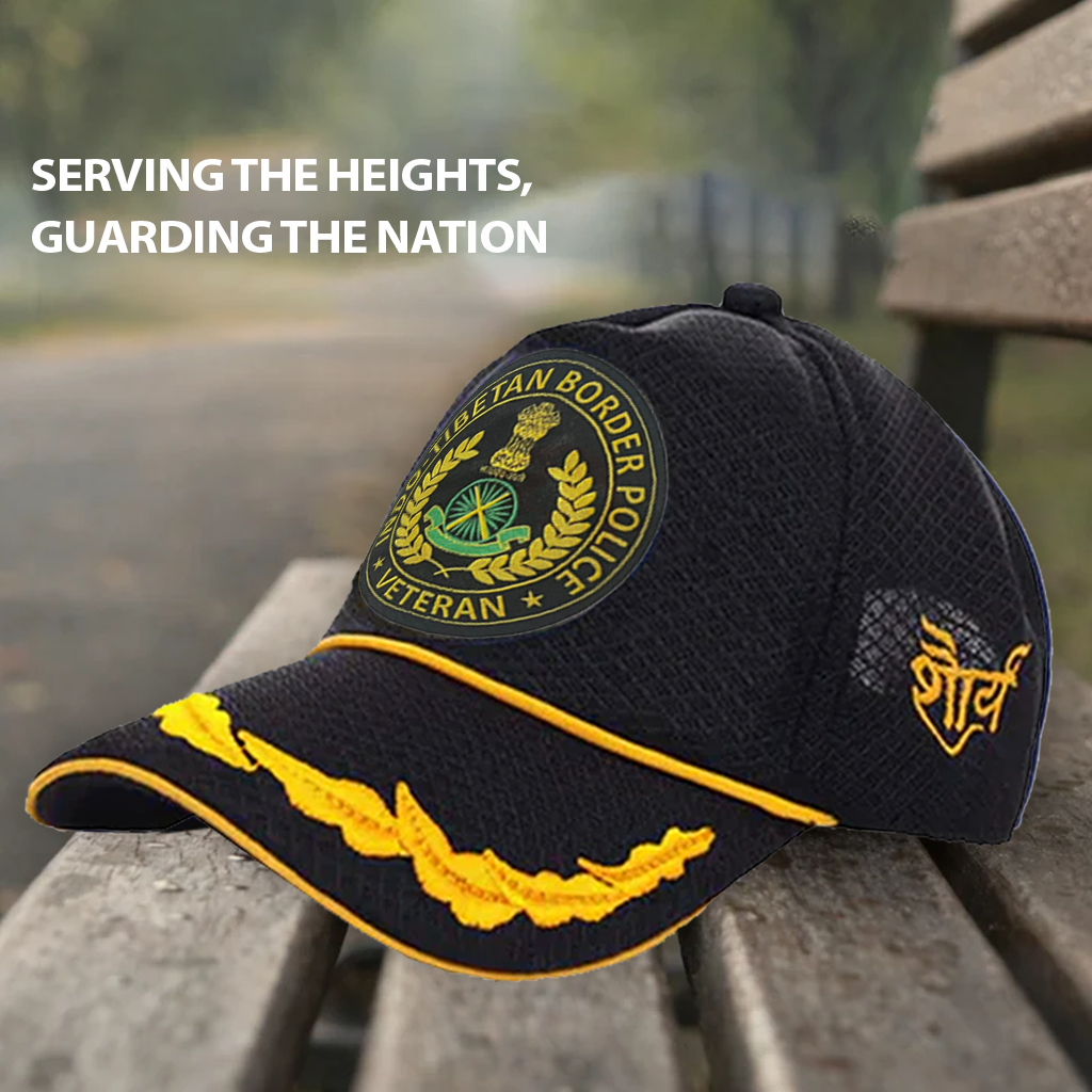 ITBP Officers' (Black) Veterans Baseball Cap