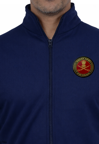 Indian Air Force Jacket (Zipper, Cotton Fleece 340GSM) for Veterans