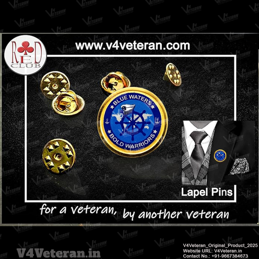 Lapel Pin for Blazer (Blue Waters - Bold Warriors)