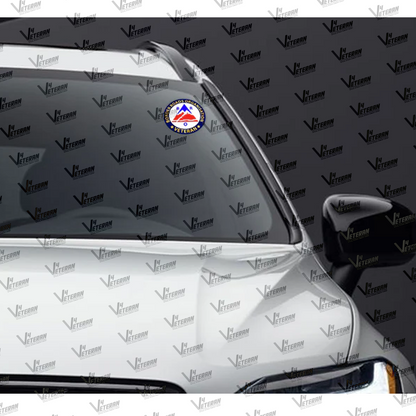 BRO Veteran Windshield Front Gumming Vinyl Stickers/Decals for Inside Pasting (Pack of 7)