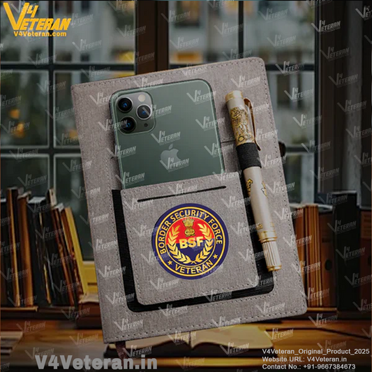 BSF (Veteran) Office Notebook with Phone–Card Pocket & Elastic Pen Loop
