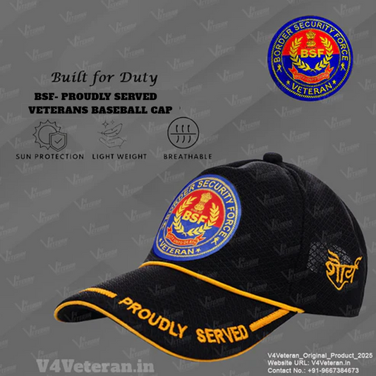 BSF (Black) Proudly Served Baseball Cap for Veterans