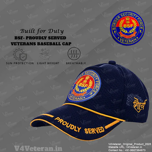 BSF (Blue) Proudly Served Baseball Cap for Veterans