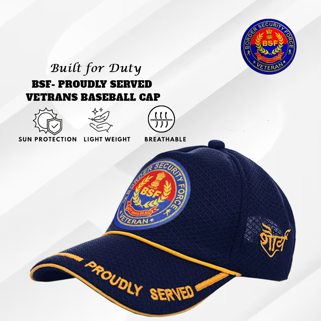 BSF (Blue) Proudly Served Baseball Cap for Veterans