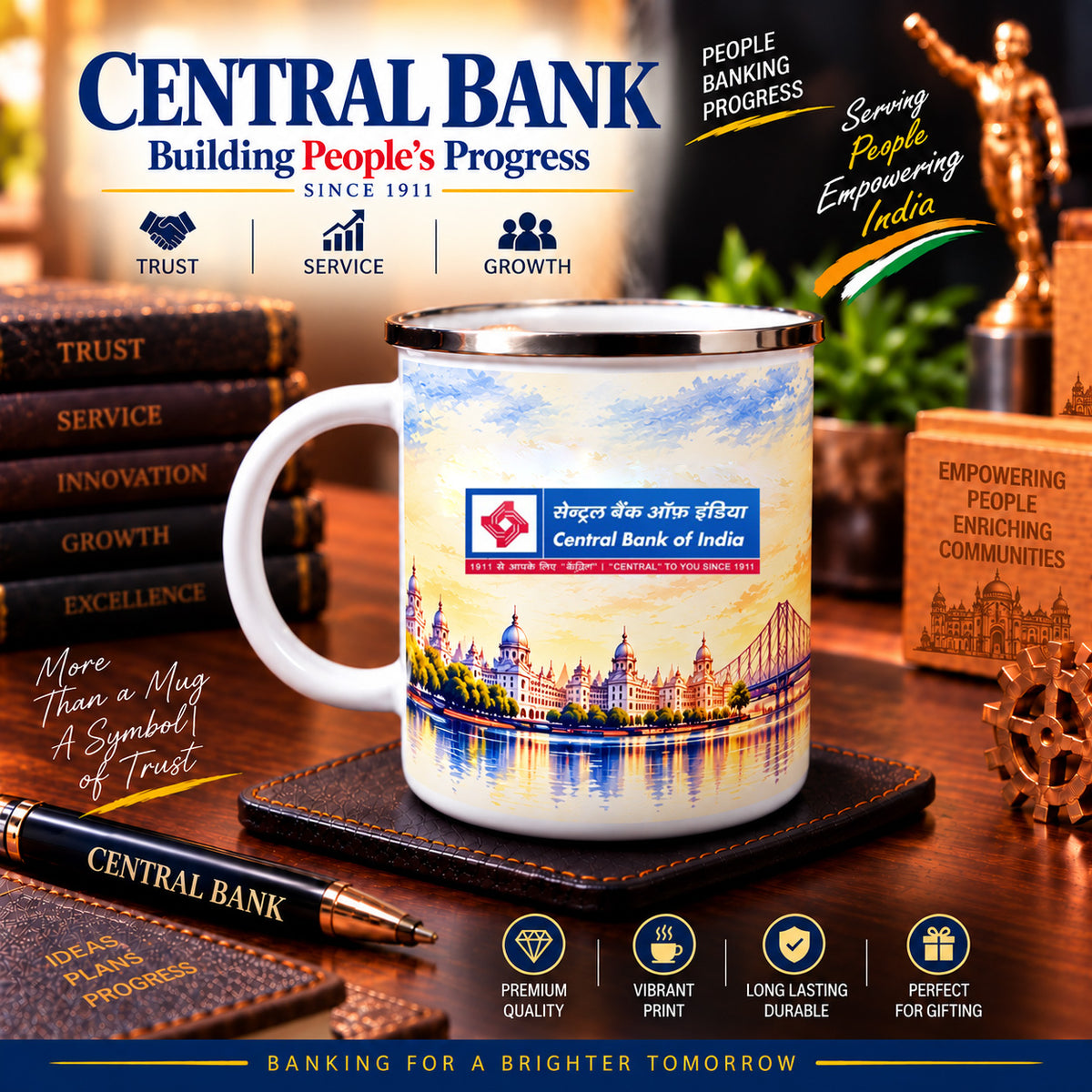 Central Bank Steel Mug