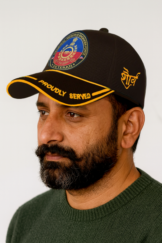 GREF-Proudly Served (Black) Veterans Baseball Cap