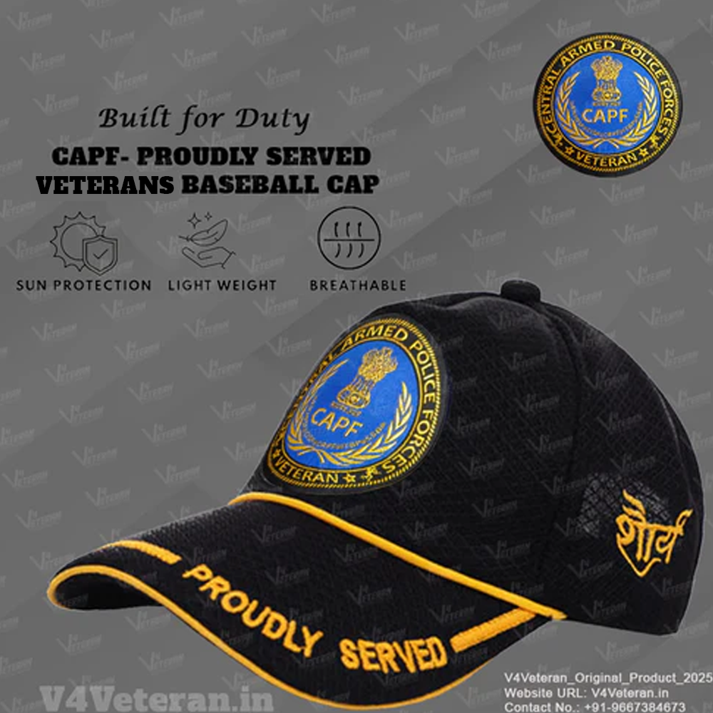 CAPF-Proudly Served (Black) Veterans Baseball Cap