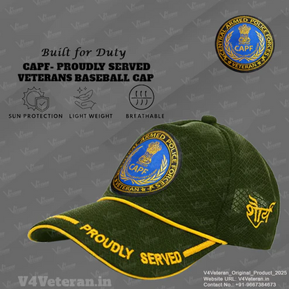 CAPF-Proudly Served (Olive Green) Veterans Baseball Cap
