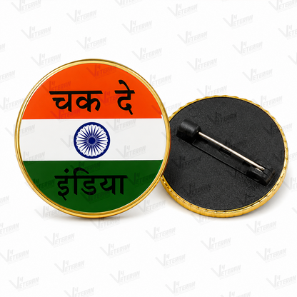 Indian Flag Lapel Pin – Premium Gold Patriotic Badge
