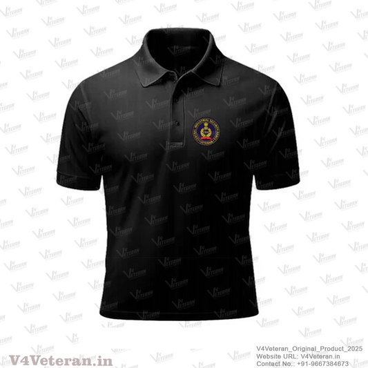 CISF Veteran Black Polo T-Shirt