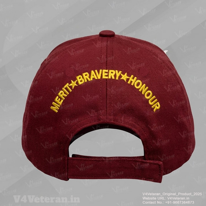 Special Forces-Proudly Served (Maroon) Veterans Baseball Cap (Cotton)