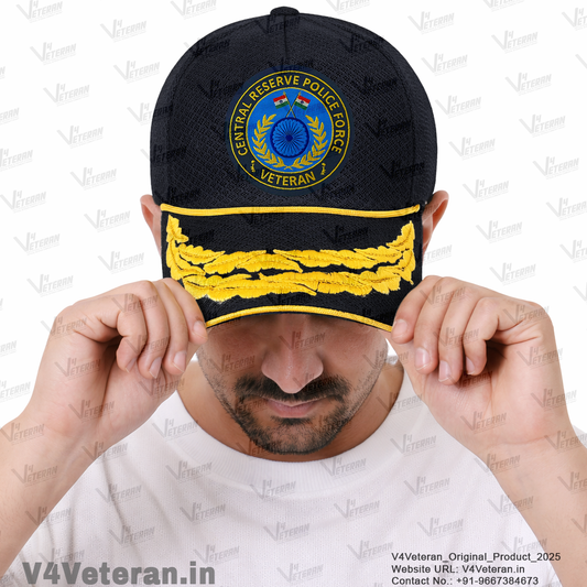 CRPF-Flag Officers' (Black) Veterans Baseball Cap