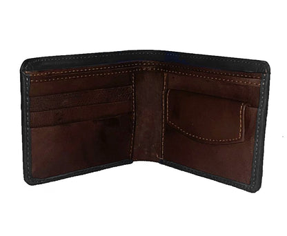 Black Wallet (Genuine Leather) for Men - IN