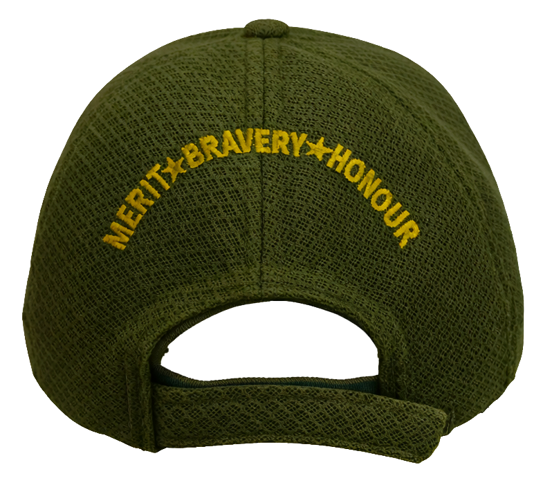 Indian Air force (Olive Green) Officers' Baseball Cap for Veterans